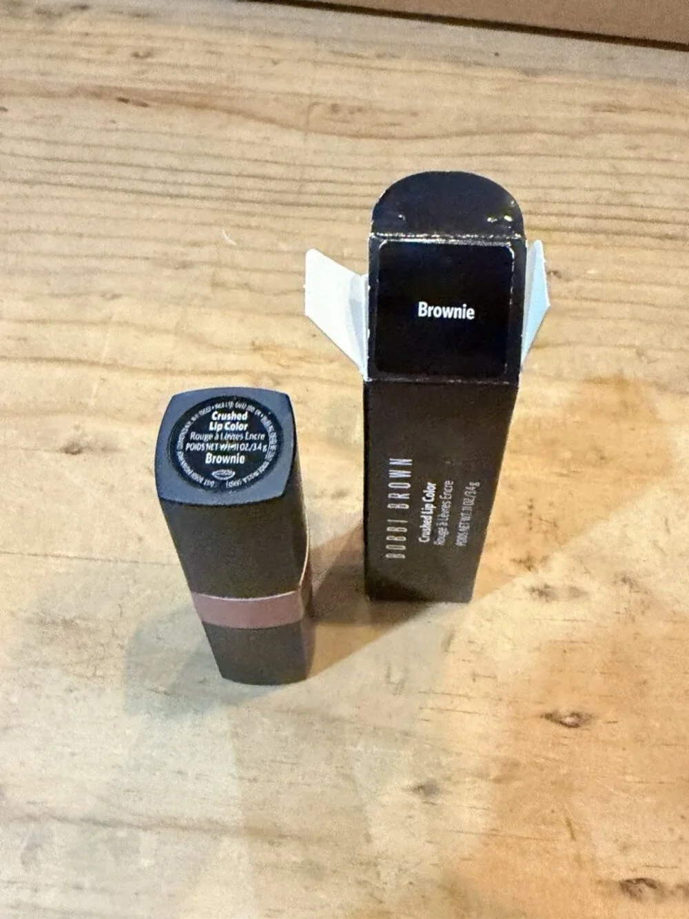 Bobbi Brown BROWNIE Crushed Lip Color Lipstick .11 oz New W/ Box